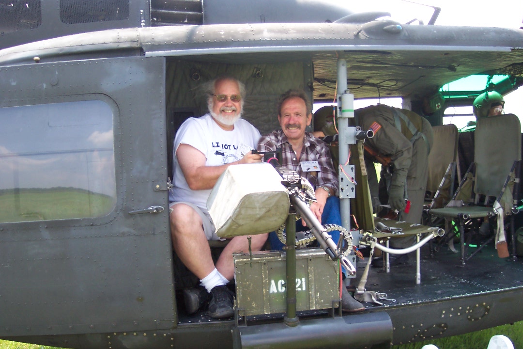 Pat and Terry in the gunner seat 1